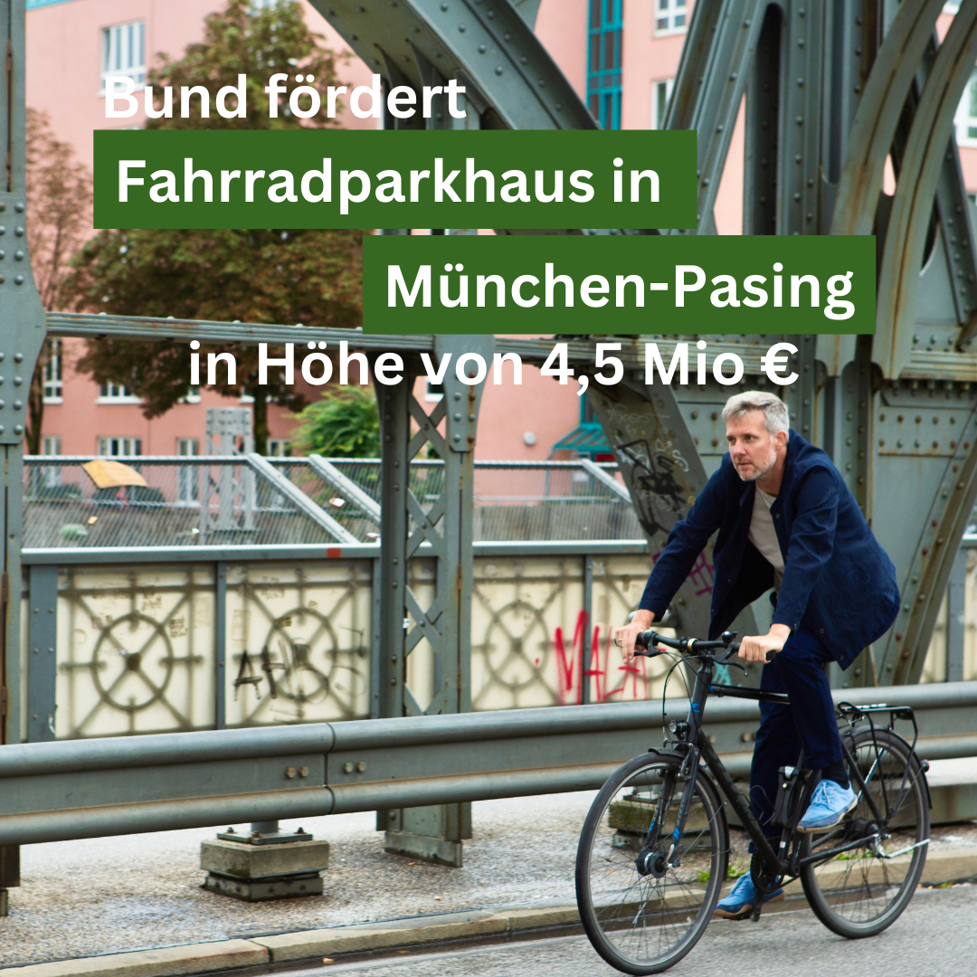 Bund fördert Fahrradparkhaus in München-Pasing!