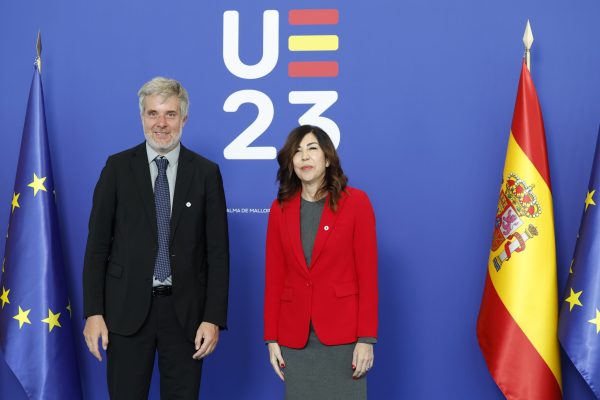 Rosa Ana Morillo, Secretary of State for Tourism of Spain, welcomes to EU ministers and heads of delegation prior to the the Informal Ministerial Meeting on Tourism at Palau de Congressos in Mallorca. Spain on 31st October 2023. Pool PEUE/ Miguel Toña