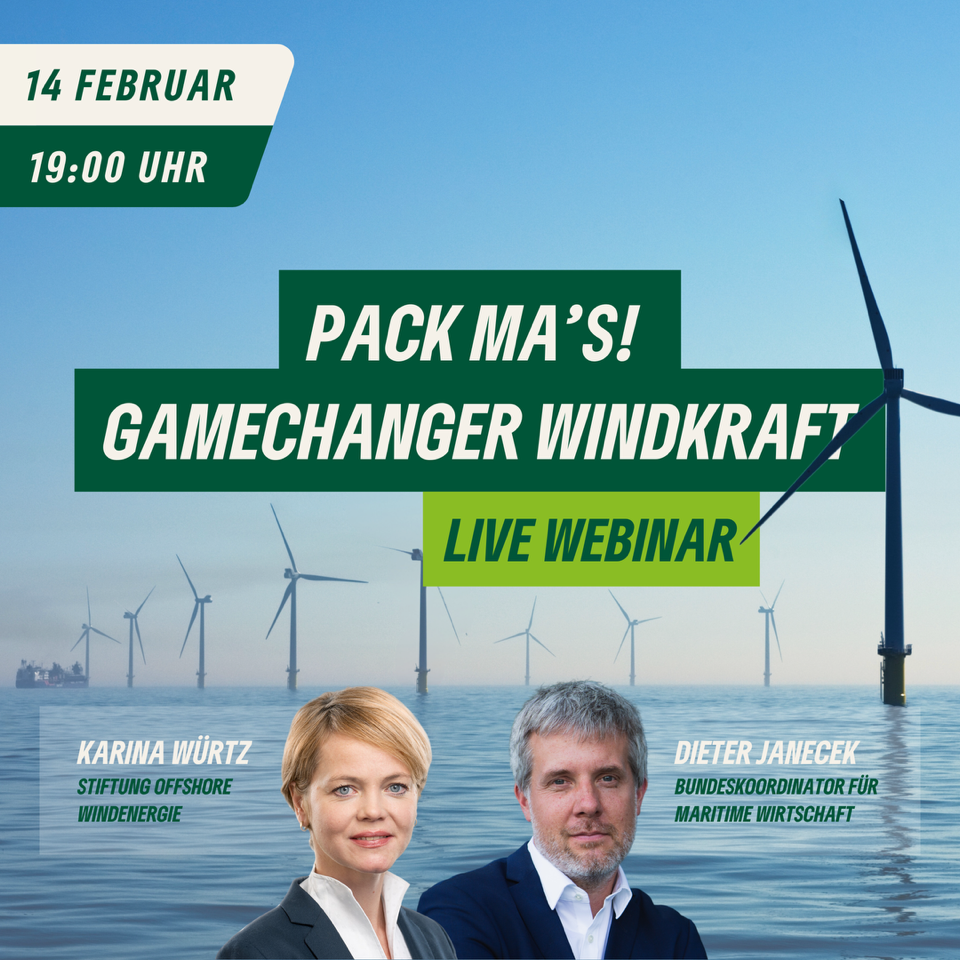 Aufzeichnung des Webinar: „Gamechanger Windkraft“ am 14.02.